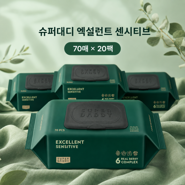 슈퍼대디 엑설런트 센시티브 물티슈 인기 순위 추천｜82gsm 70매 20팩